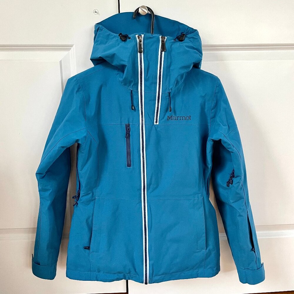Marmot Women's Waterproof Insulated Blue Ski Snowboard Jacket Size XS